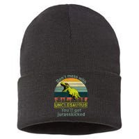 Don't Mess With Unclesaurus Sustainable Knit Beanie