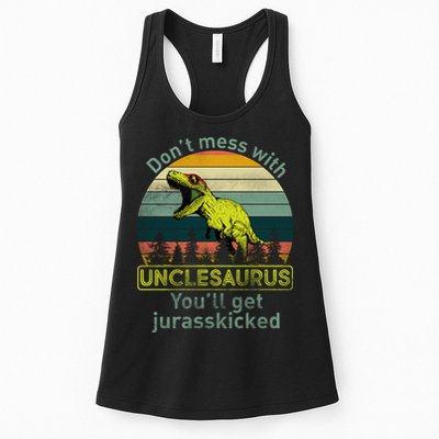 Don't Mess With Unclesaurus Womens Tank Top
