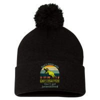 Don't Mess With Unclesaurus Pom Pom 12in Knit Beanie