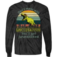 Don't Mess With Unclesaurus Tie-Dye Long Sleeve Shirt