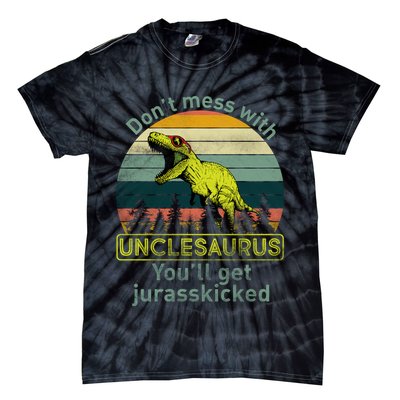 Don't Mess With Unclesaurus Tie-Dye T-Shirt