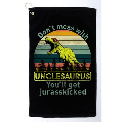 Don't Mess With Unclesaurus Golf Towel