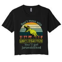 Don't Mess With Unclesaurus Crop Top