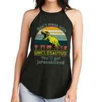 Don't Mess With Unclesaurus Women's Perfect Tri Rocker Tank