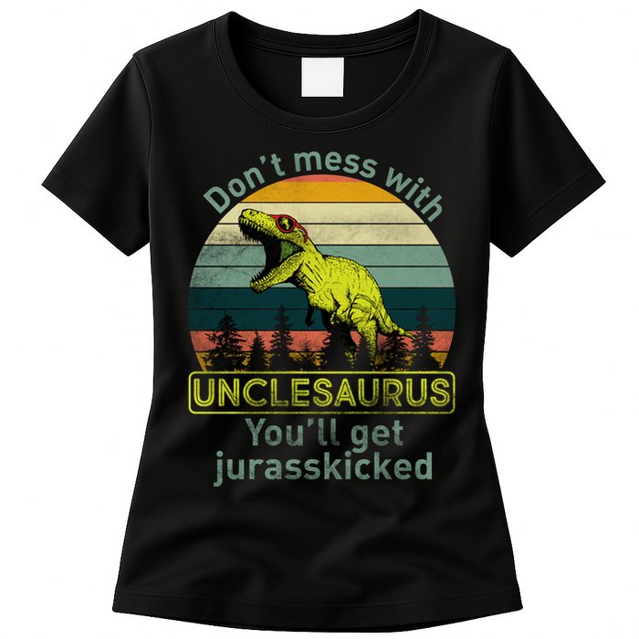 Don't Mess With Unclesaurus Womens T-Shirt