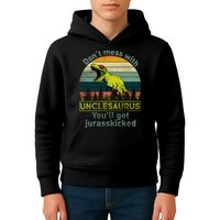 Don't Mess With Unclesaurus Kids Hoodie