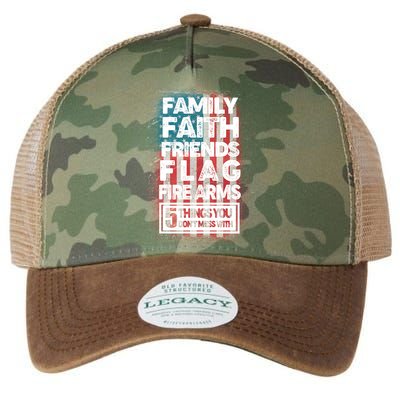 Don't Mess With Us Tough American Legacy Tie Dye Trucker Hat