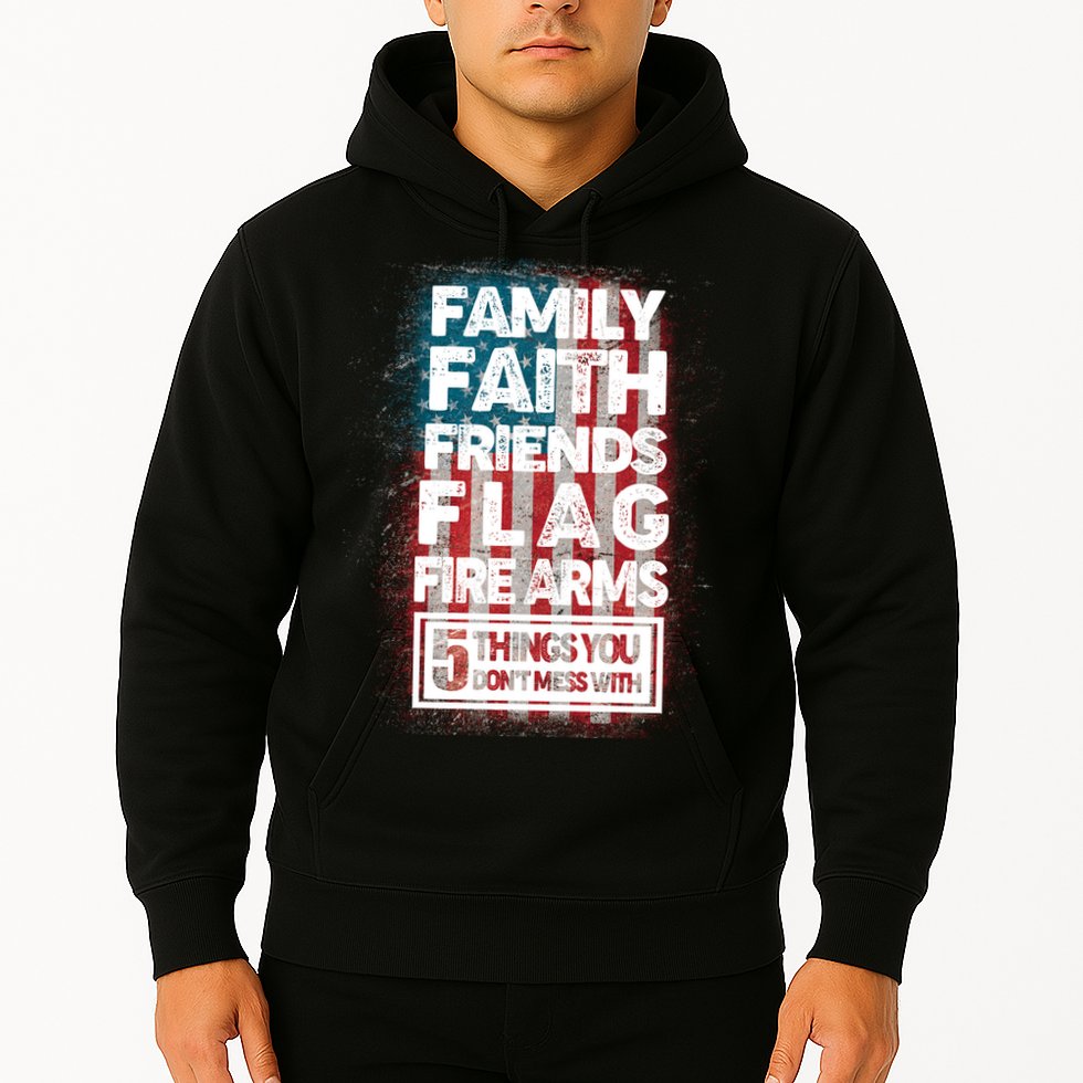 Don't Mess With Us Tough American Hoodie