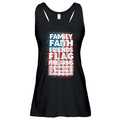 Don't Mess With Us Tough American Ladies Essential Flowy Tank