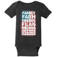 Don't Mess With Us Tough American Baby Bodysuit