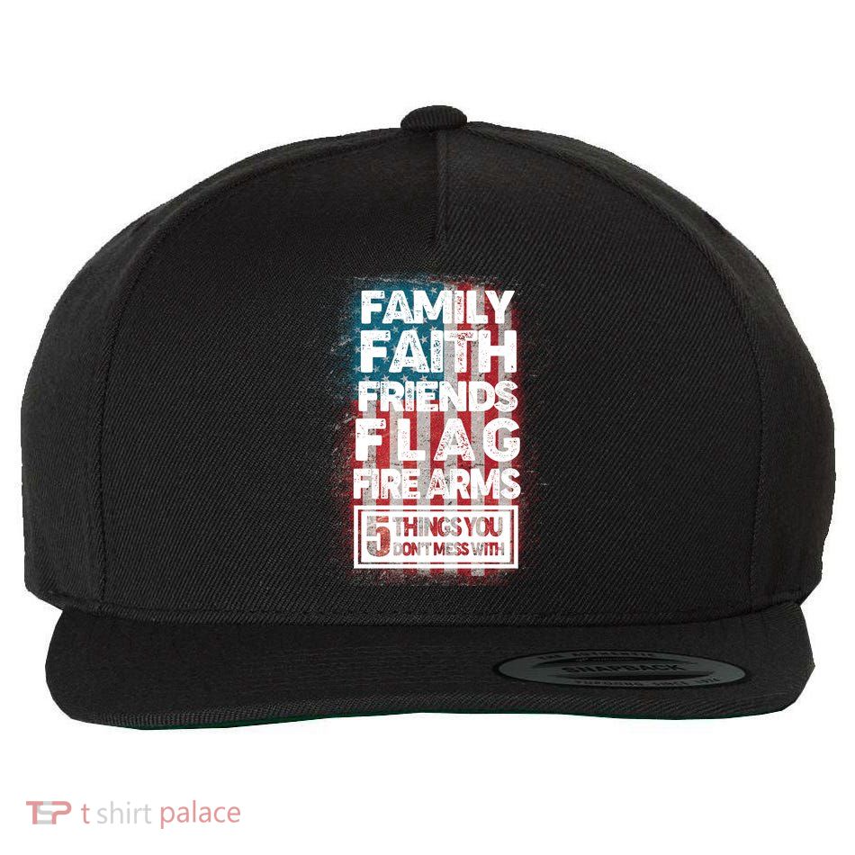 Don't Mess With Us Tough American Wool Snapback Cap