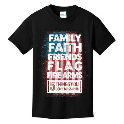 Don't Mess With Us Tough American Kids T-Shirt
