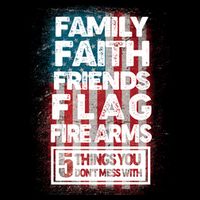 Don't Mess With Us Tough American Kids T-Shirt