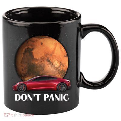 Don't Panic 11oz C Handle Ceramic Mug
