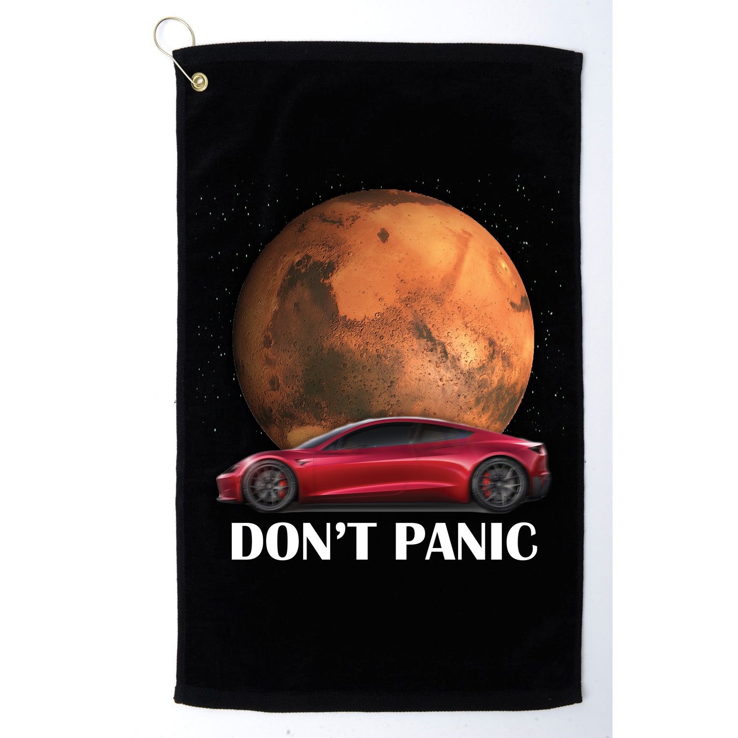 Don't Panic Golf Towel