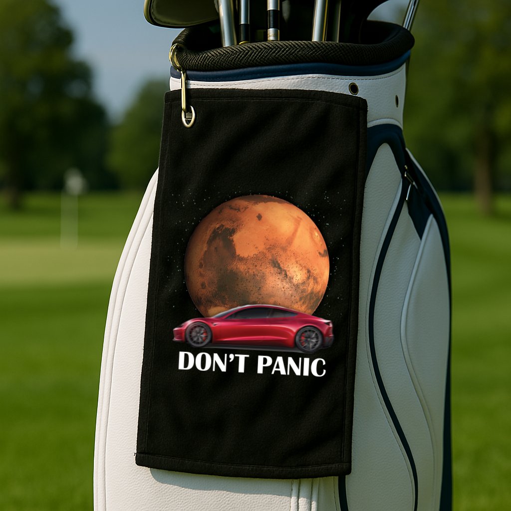 Don't Panic Golf Towel