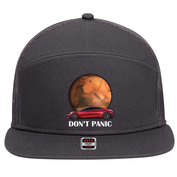 Don't Panic 7 Panel Mesh Trucker Snapback Hat