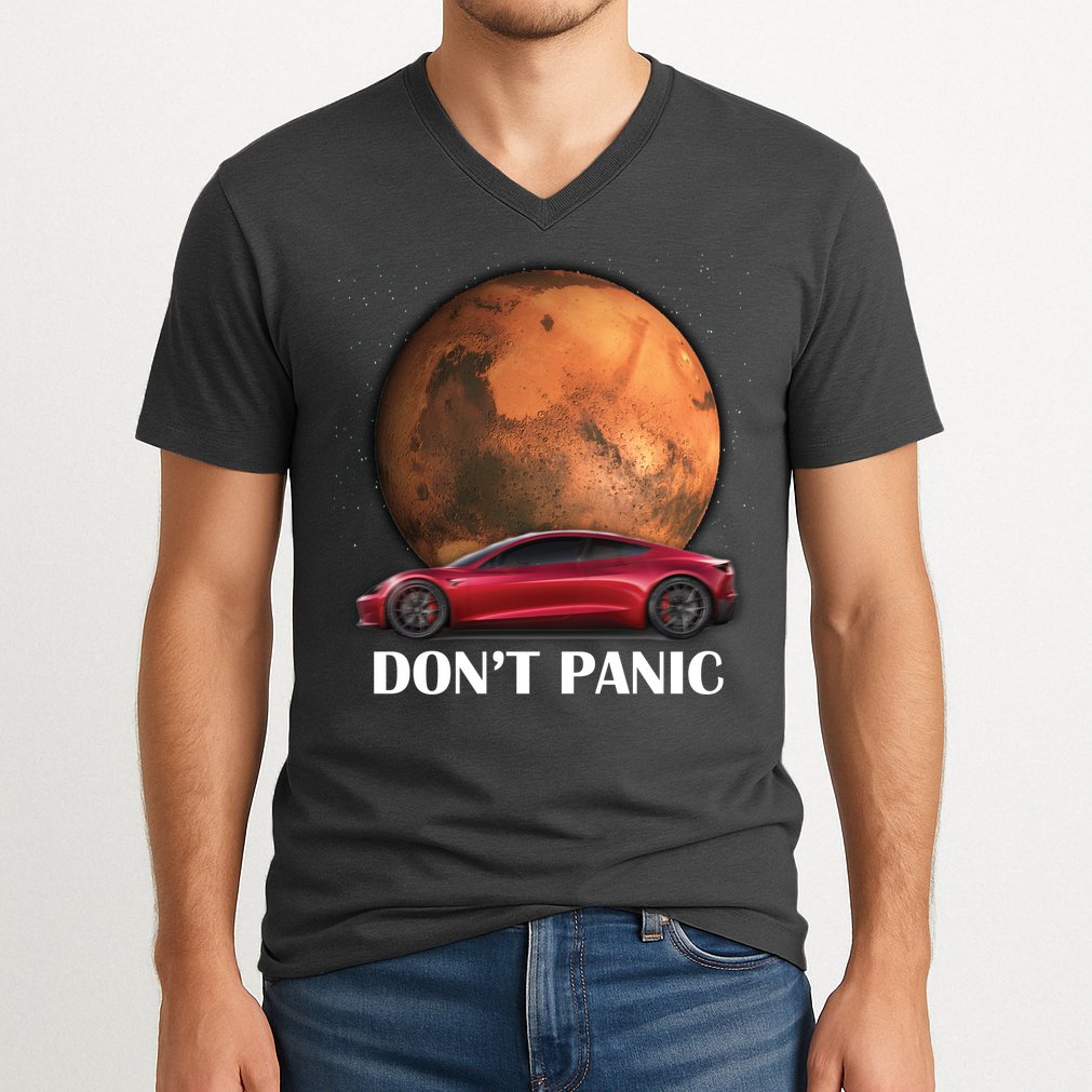 Don't Panic V-Neck T-Shirt