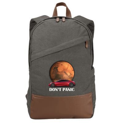 Don't Panic Cotton Canvas Backpack
