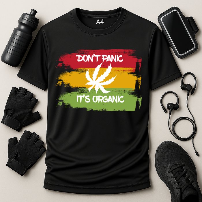 Don't Panic It's Organic Weed Cooling Performance Crew T-Shirt