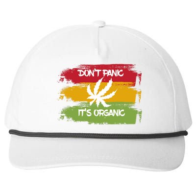 Don't Panic It's Organic Weed Snapback Five-Panel Rope Hat