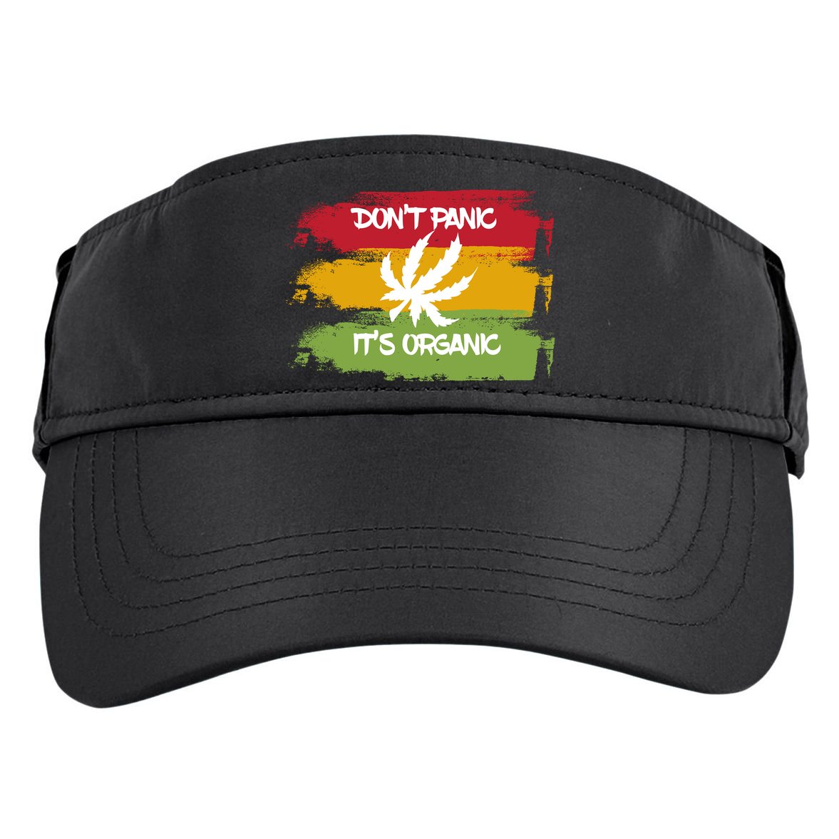 Don't Panic It's Organic Weed Adult Drive Performance Visor