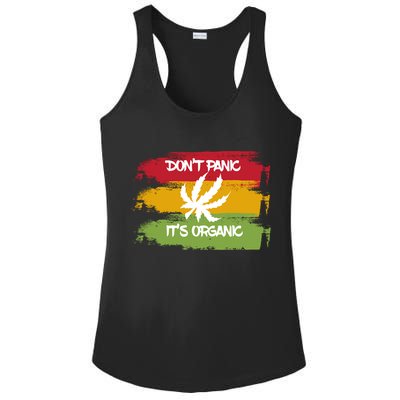 Don't Panic It's Organic Weed Ladies PosiCharge Competitor Racerback Tank