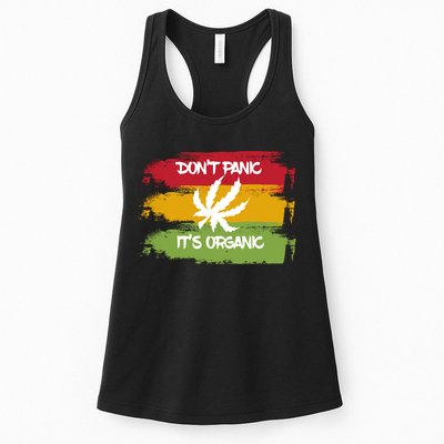 Don't Panic It's Organic Weed Womens Tank Top