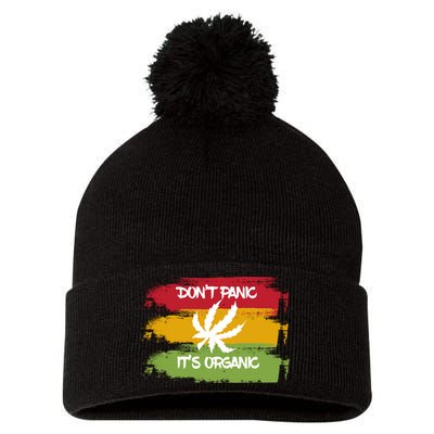 Don't Panic It's Organic Weed Pom Pom 12in Knit Beanie