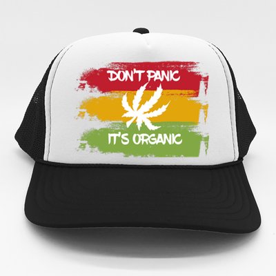 Don't Panic It's Organic Weed Trucker Hat