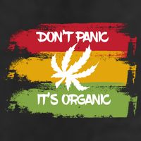 Don't Panic It's Organic Weed Golf Towel