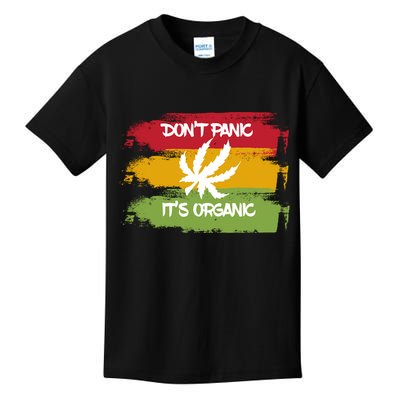 Don't Panic It's Organic Weed Kids T-Shirt