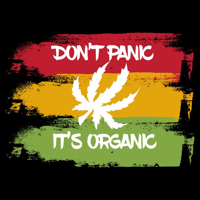 Don't Panic It's Organic Weed Full Zip Hoodie