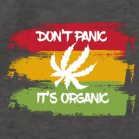 Don't Panic It's Organic Weed Vector Backpack