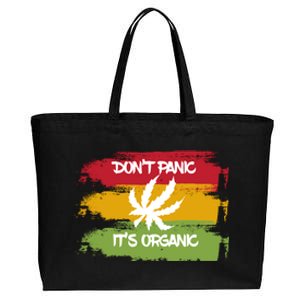 Don't Panic It's Organic Weed Cotton Canvas Jumbo Tote