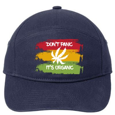 Don't Panic It's Organic Weed 7-Panel Snapback Hat