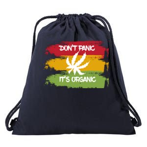 Don't Panic It's Organic Weed Drawstring Bag