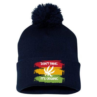 Don't Panic It's Organic Weed Pom Pom 12in Knit Beanie