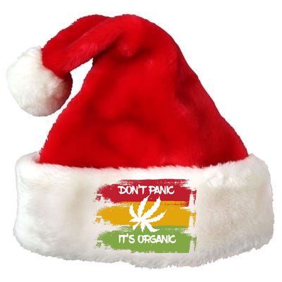 Don't Panic It's Organic Weed Premium Christmas Santa Hat