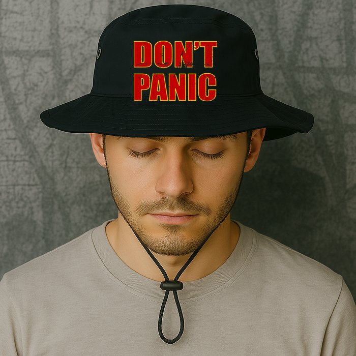 Don't Panic Vintage Distressed Panicking Bucket Hat