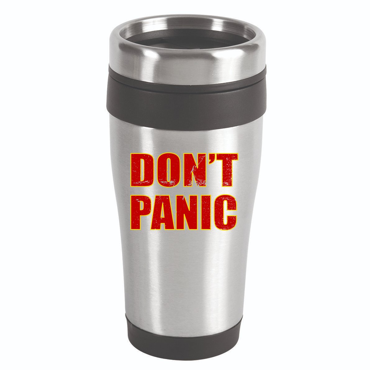 Don't Panic Vintage Distressed Panicking 16oz Travel Tumbler