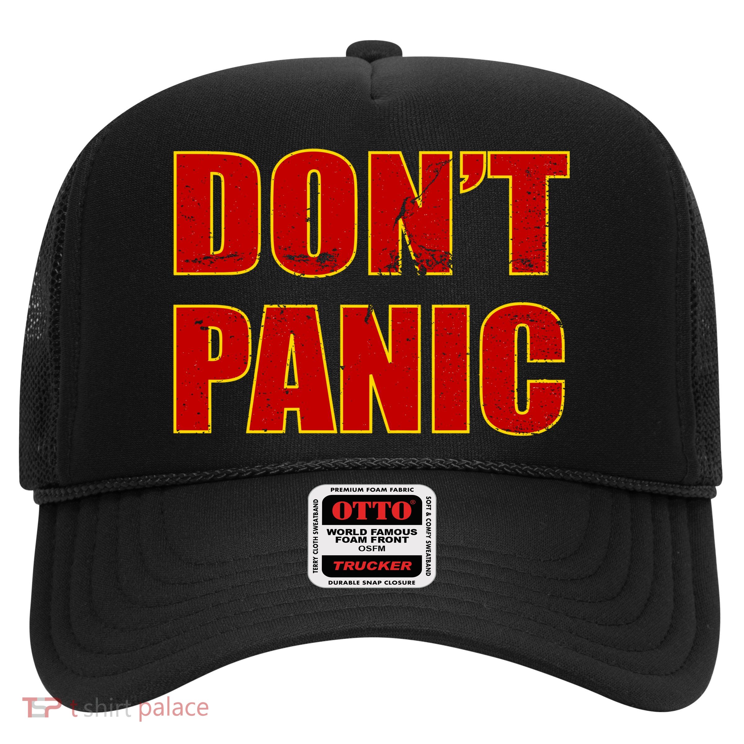Don't Panic Vintage Distressed Panicking Trucker Hat