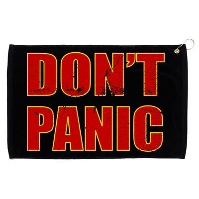 Don't Panic Vintage Distressed Panicking Grommeted Golf Towel