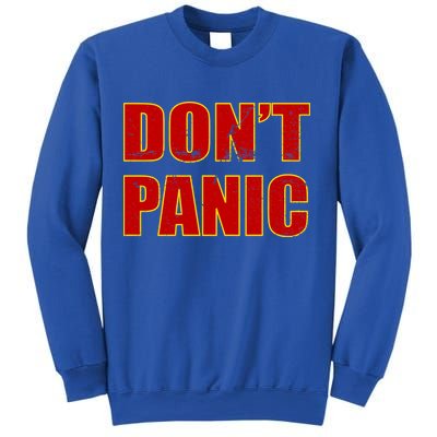Don't Panic Vintage Distressed Panicking Sweatshirt