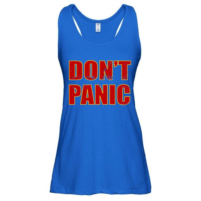 Don't Panic Vintage Distressed Panicking Ladies Essential Flowy Tank