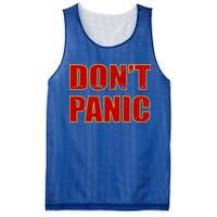 Don't Panic Vintage Distressed Panicking Mesh Reversible Basketball Jersey Tank