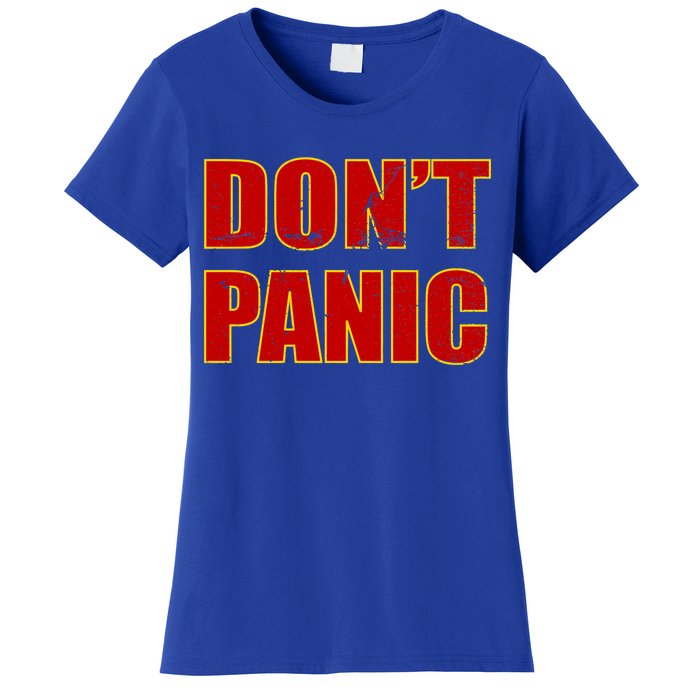 Don't Panic Vintage Distressed Panicking Women's T-Shirt