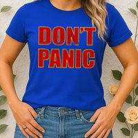 Don't Panic Vintage Distressed Panicking Womens T-Shirt