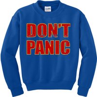 Don't Panic Vintage Distressed Panicking Kids Sweatshirt