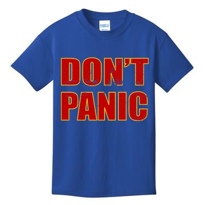 Don't Panic Vintage Distressed Panicking Kids T-Shirt